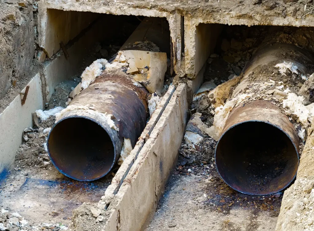 water main needing repaired or replaced in alton il